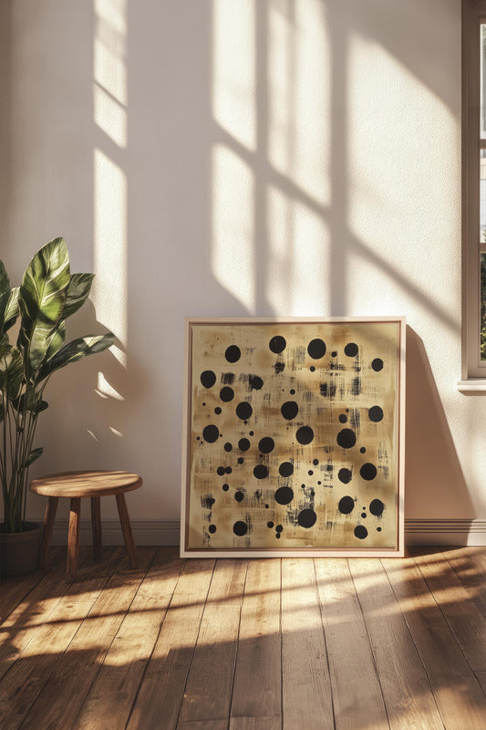 IRDISCHE KONSTELLATION, Oeuvre auf gespannter Leinwand