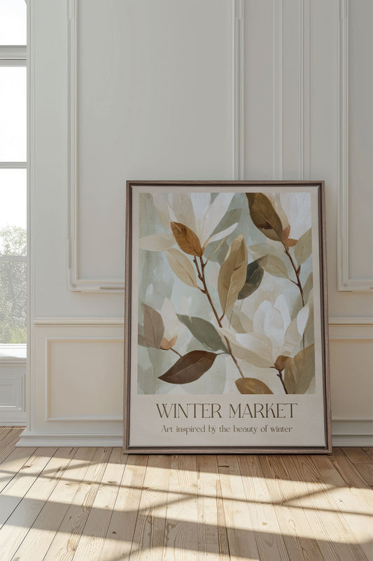 WINTERMARKT III, Werk auf gespannter Leinwand