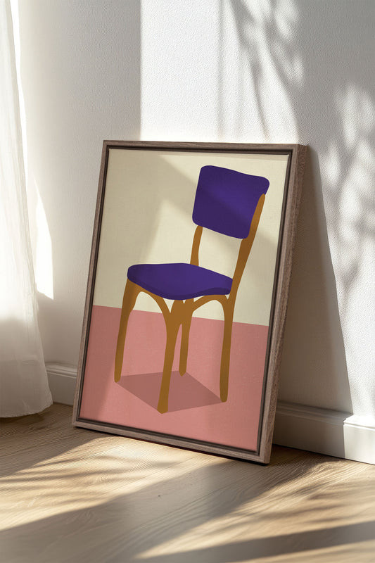 MIDNIGHT CHAIR, Werk auf gespannter Leinwand