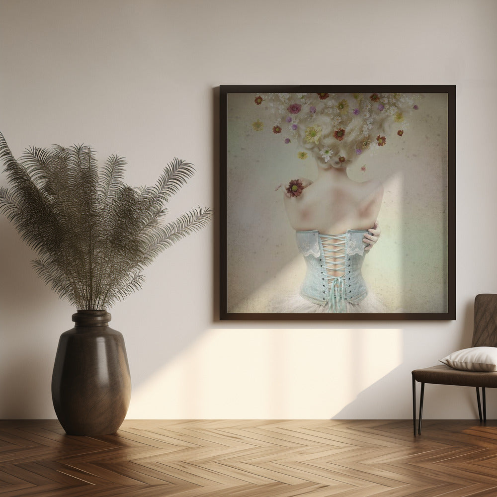 Wandbild Mädchen aus dem Blumengarten