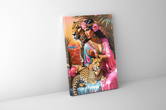 Wandbild – Cleopatra neu interpretiert – Kunst-Leinwand