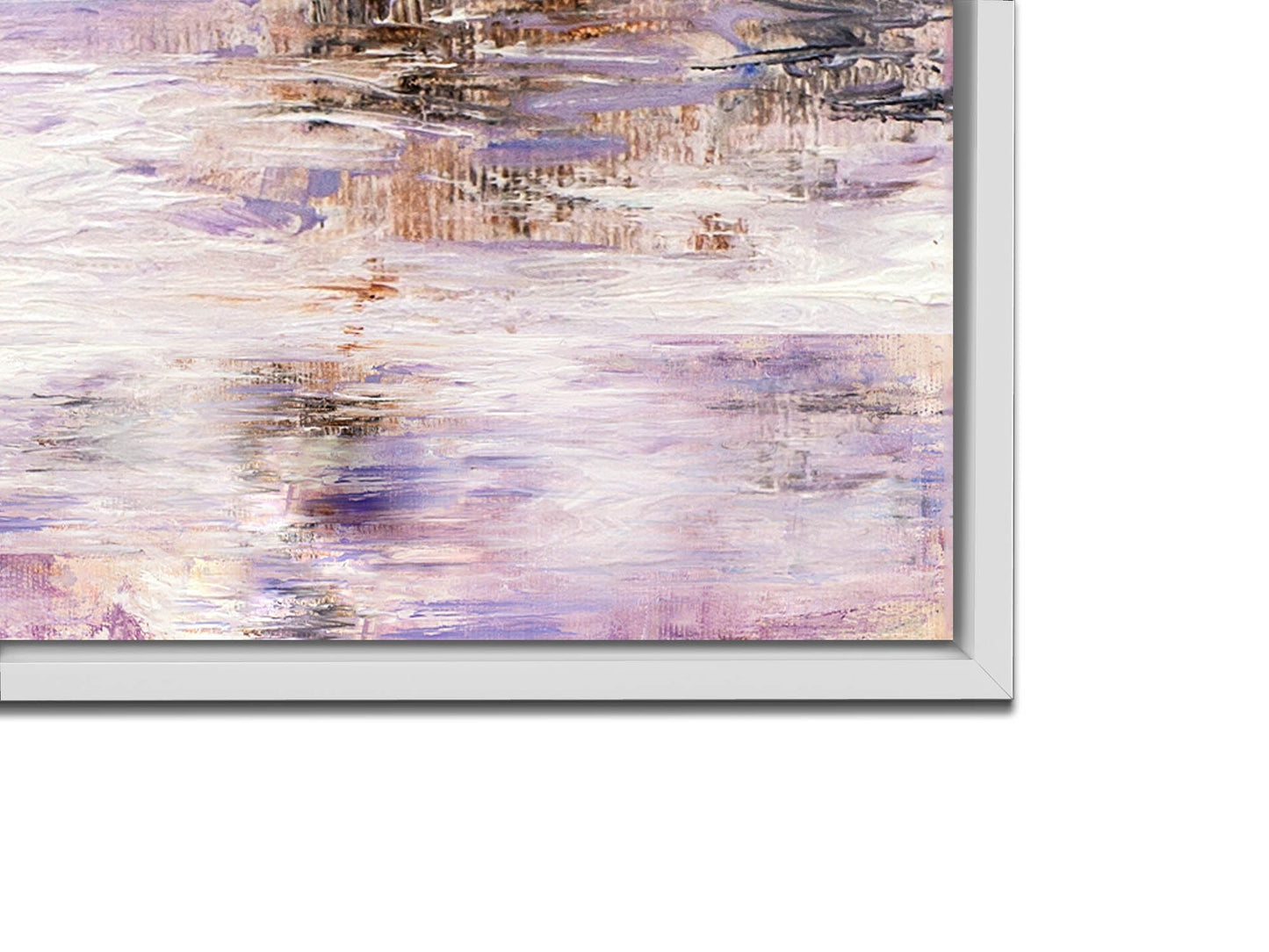 Leinwandbild-Dame mit Regenschirm in Rosa