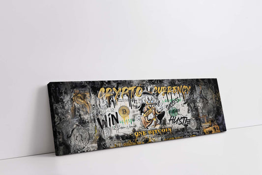 Wandkunst-Bitcoin Pop Art-Leinwandbild