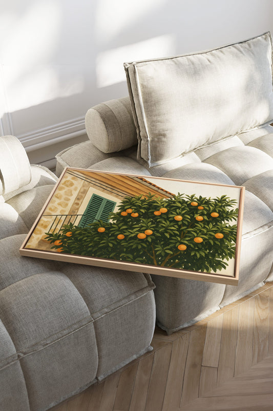 SOMMER IN DER PROVENCE, Werk auf gespannter Leinwand