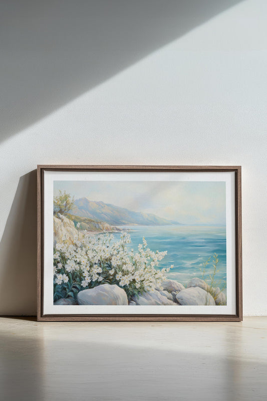 AZURE HORIZON, Werk auf gespannter Leinwand
