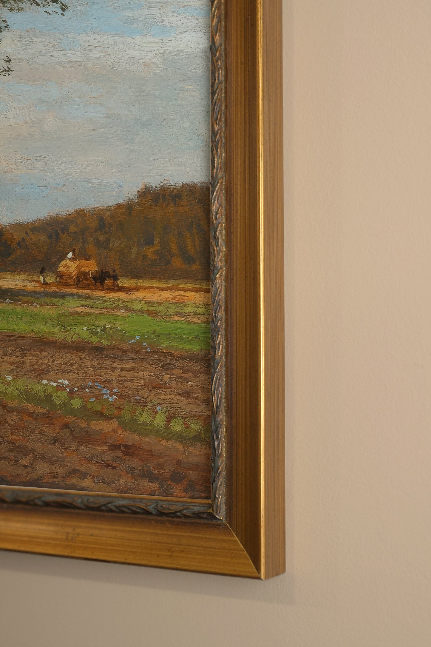 GESÄNGE DER ERDE, VINTAGE-RAHMEN GOLD