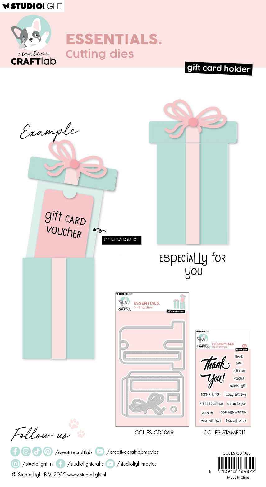 CCL Cutting Die Giftcard Holder Essentials