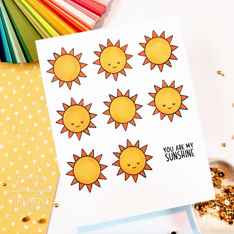 Creative Expressions Jane's Doodles Rain or Shine 4 in x 6 in Clear Stamp Set
