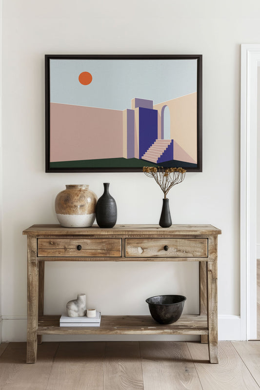 GEOMETRIE, Mischtechnik auf Leinwand