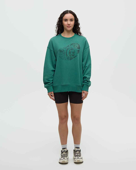 Amazon Greenery Relaxed Logo Crew