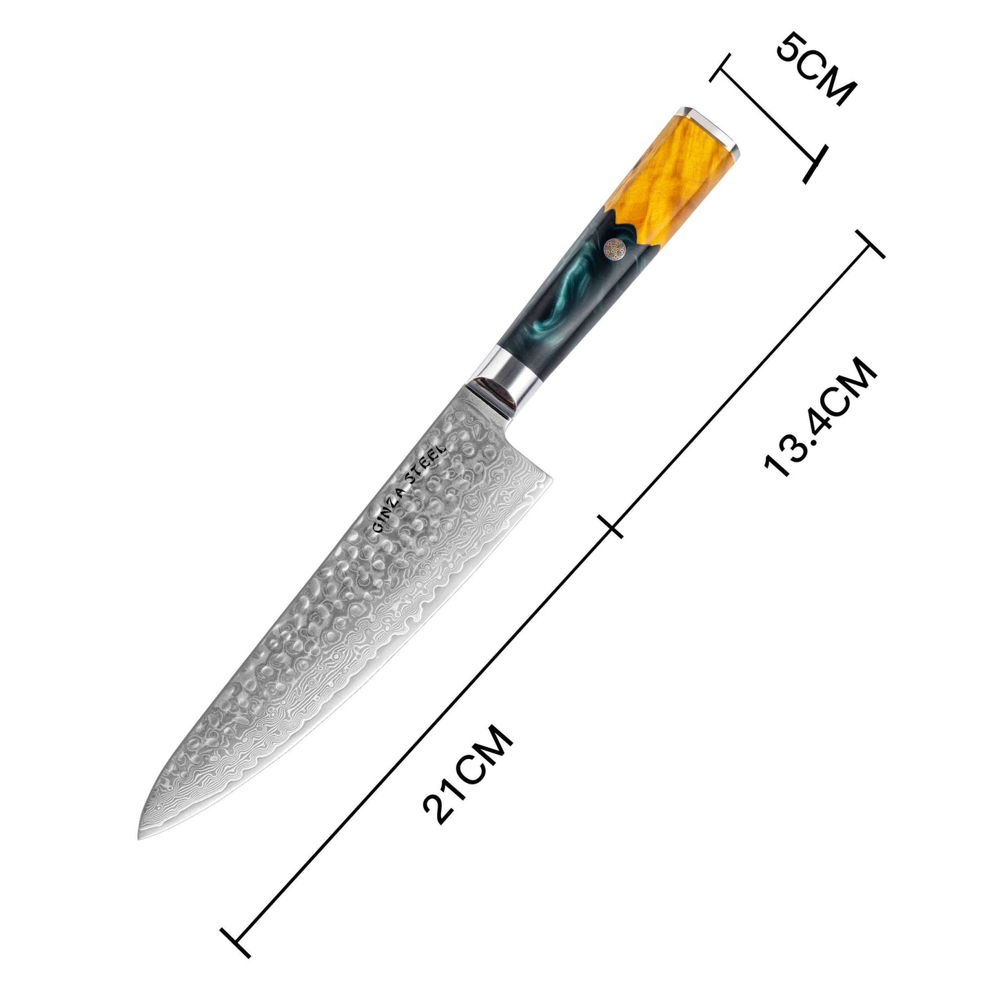 Kaze Katana | Kochmesser 20 cm Damast VG10 Stahl 67 Lagen