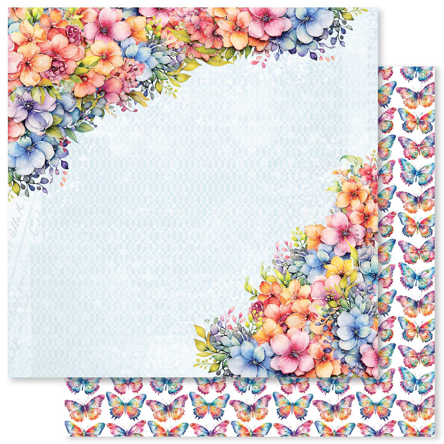 Rainbow Garden E 12x12 Paper (12pc Bulk Pack) 31497