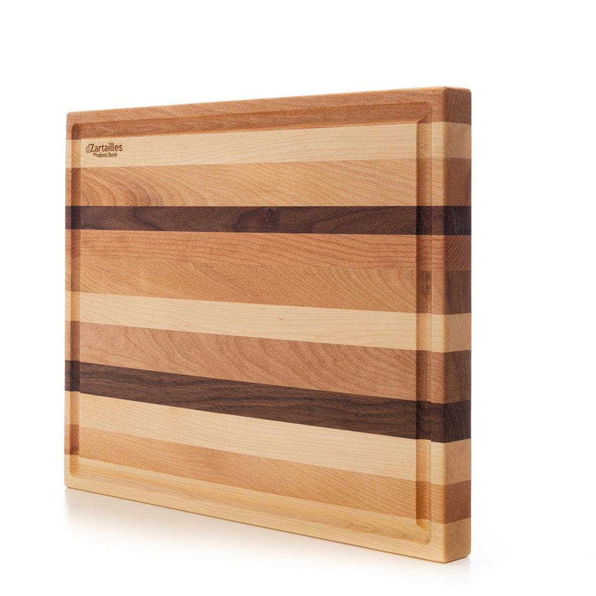 Holzschneidebrett, die „D-Zartailles“ mit Saftrille