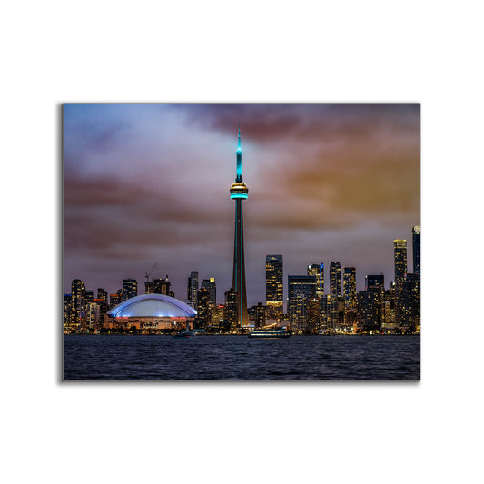 Wandkunst Der CN Tower, Roger Center und der Ontariosee