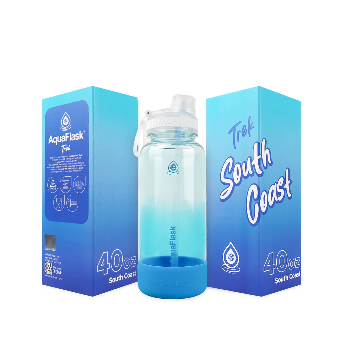 AquaFlask Trek V2 40oz Tritan Trinkflasche – BPA-frei & auslaufsicher