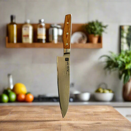 Un-Ryu VG-10 Gyuto Knife 210 mm | 33‑Layer, Damuscus steel