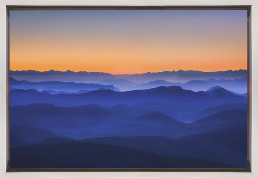 Wandbild Nebelberge