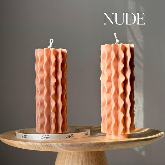 Geometrische Sojawachs-Kerze: Skulpturale Wohndekoration