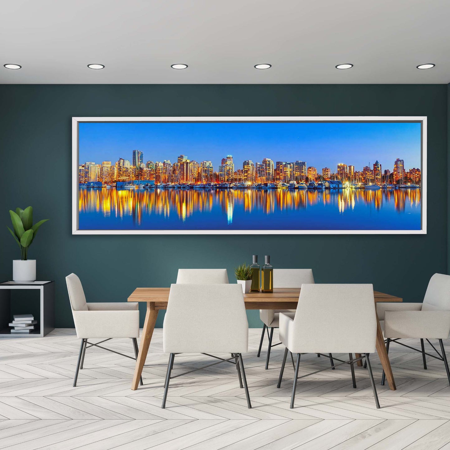 Downtown Vancouver bei Sonnenuntergang – Skyline Wandbild