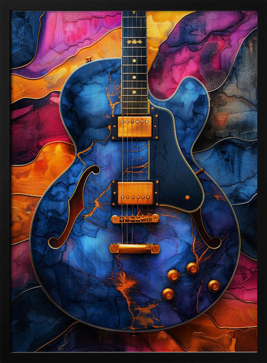 Musik Gitarre 5 Leinwandbild