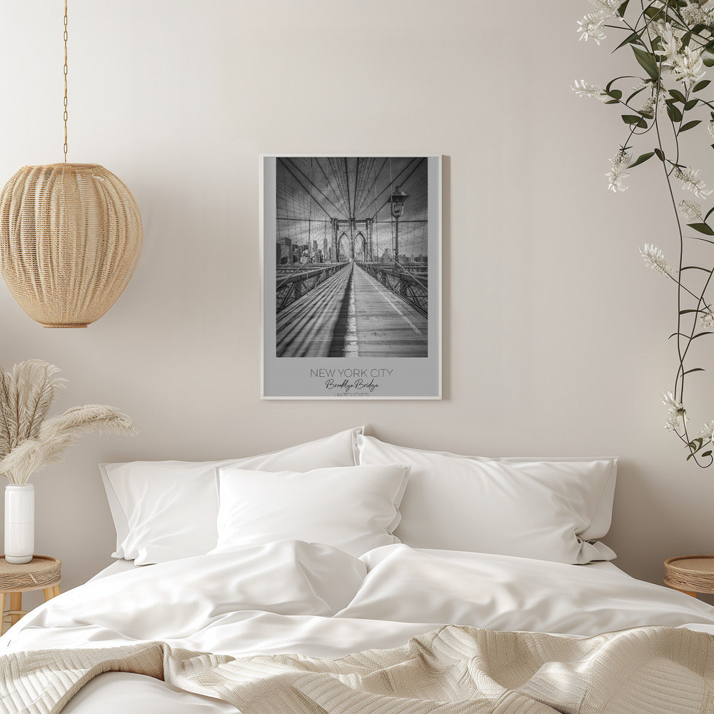 Wandbild NEW YORK CITY Brooklyn Bridge