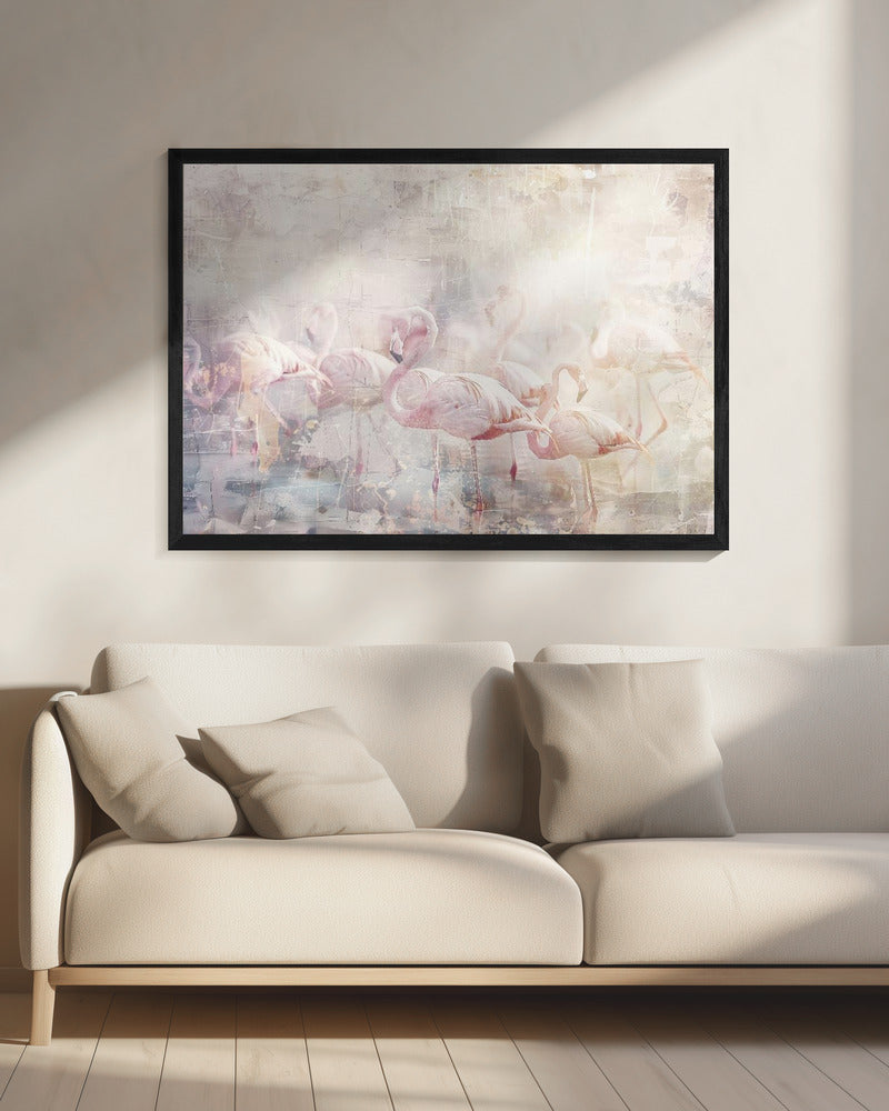 Wandkunst Flamingo Tier Vintage Kunst Illustration Wandkunst 10