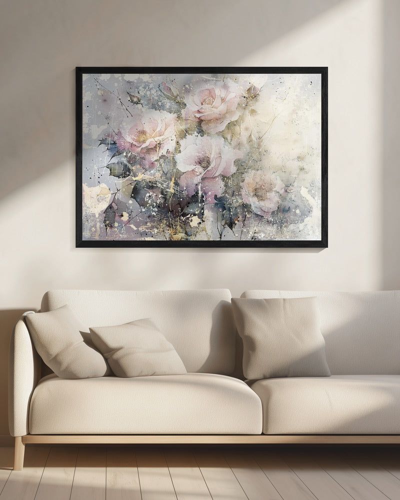 Wandbild Blumen Blumenkunst Illustration Wanddeko 076