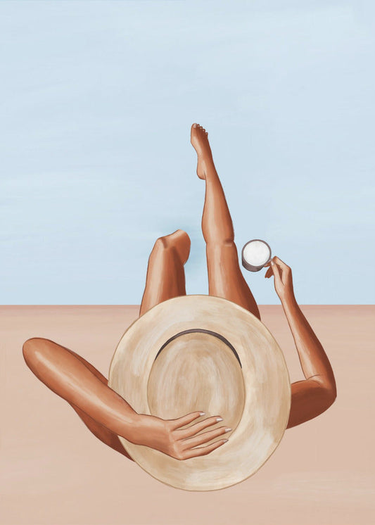 Wandbild Poolside Girl
