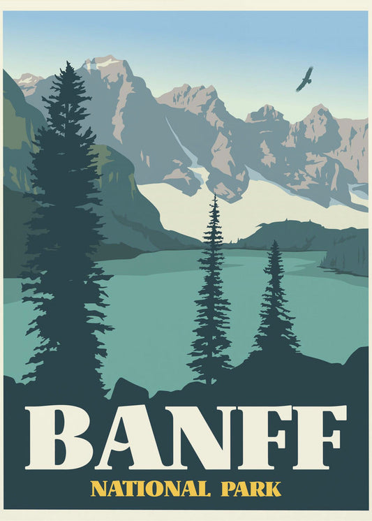 Wandkunst Banff-Nationalpark Reise-Kunstdruck