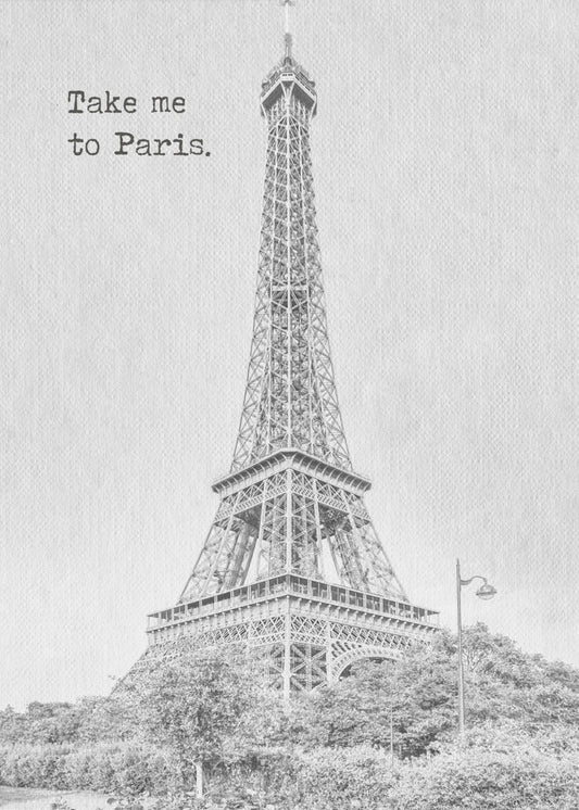 Wandbild Bring mich nach Paris