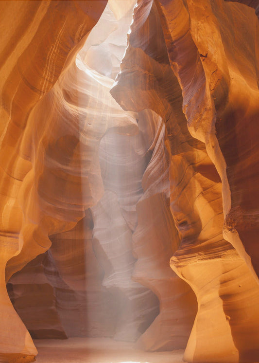 Wandbild ANTELOPE CANYON Einzigartiger Lichtstrahl