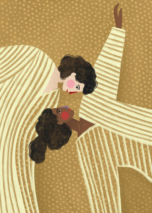 Wandbild – Frauen in zwei Linien