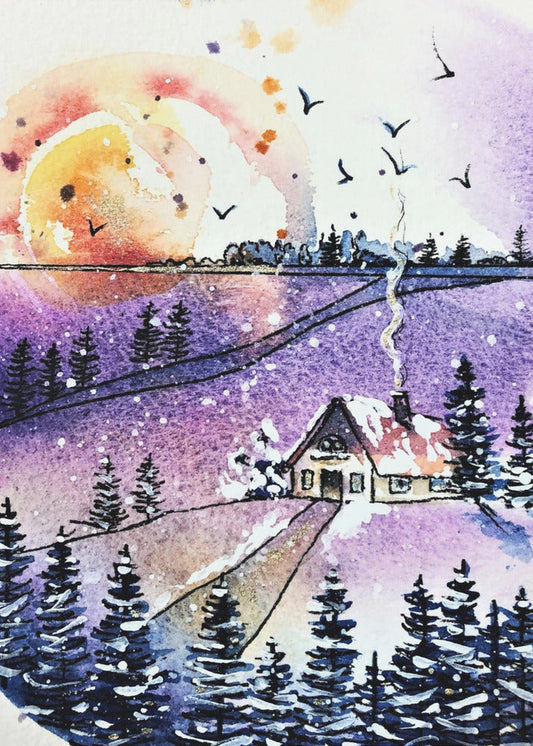 Wandbild Winter 2 Leinwandbild