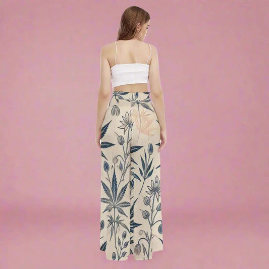 Soft Sativa Wide-Leg Trousers