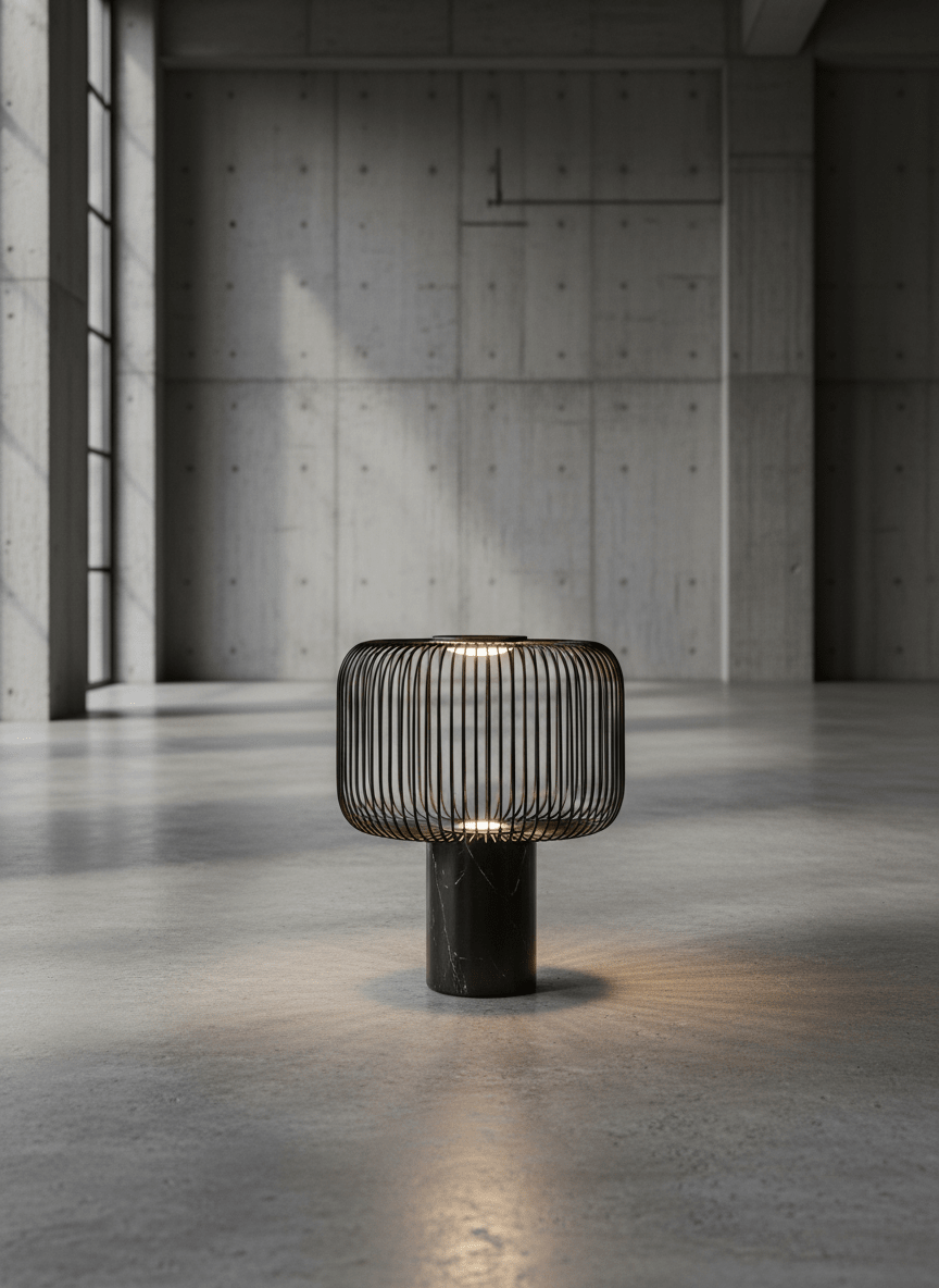 Veridian Industrie-Käfig-Schreibtischlampe