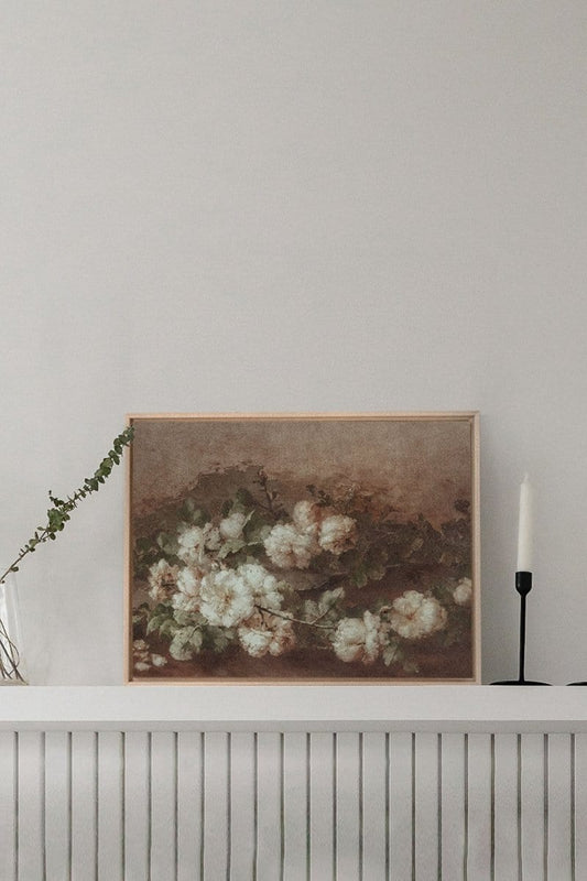 WEISSE PIVOINE, Werk auf gespanntem Canvas