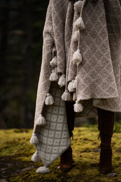 Regentag & Schleierkraut Diamond Point 2.0 mit Quasten Print Extended Throw