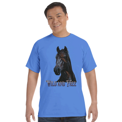 Wild and Free Comfort Colors Unisex T-Shirt – 100 % Baumwolle