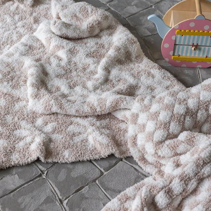 Errötende Beige und weiße Gänseblümchen-Druck Kleinkind-Decke