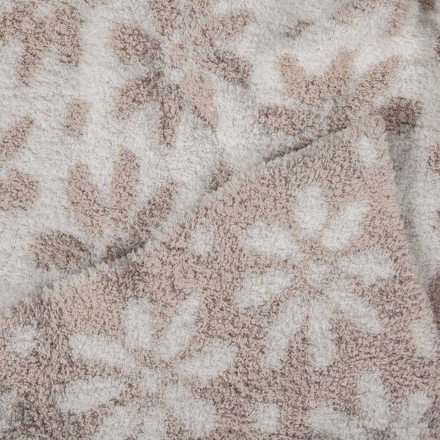 Errötende Beige und weiße Gänseblümchen-Druck Kleinkind-Decke