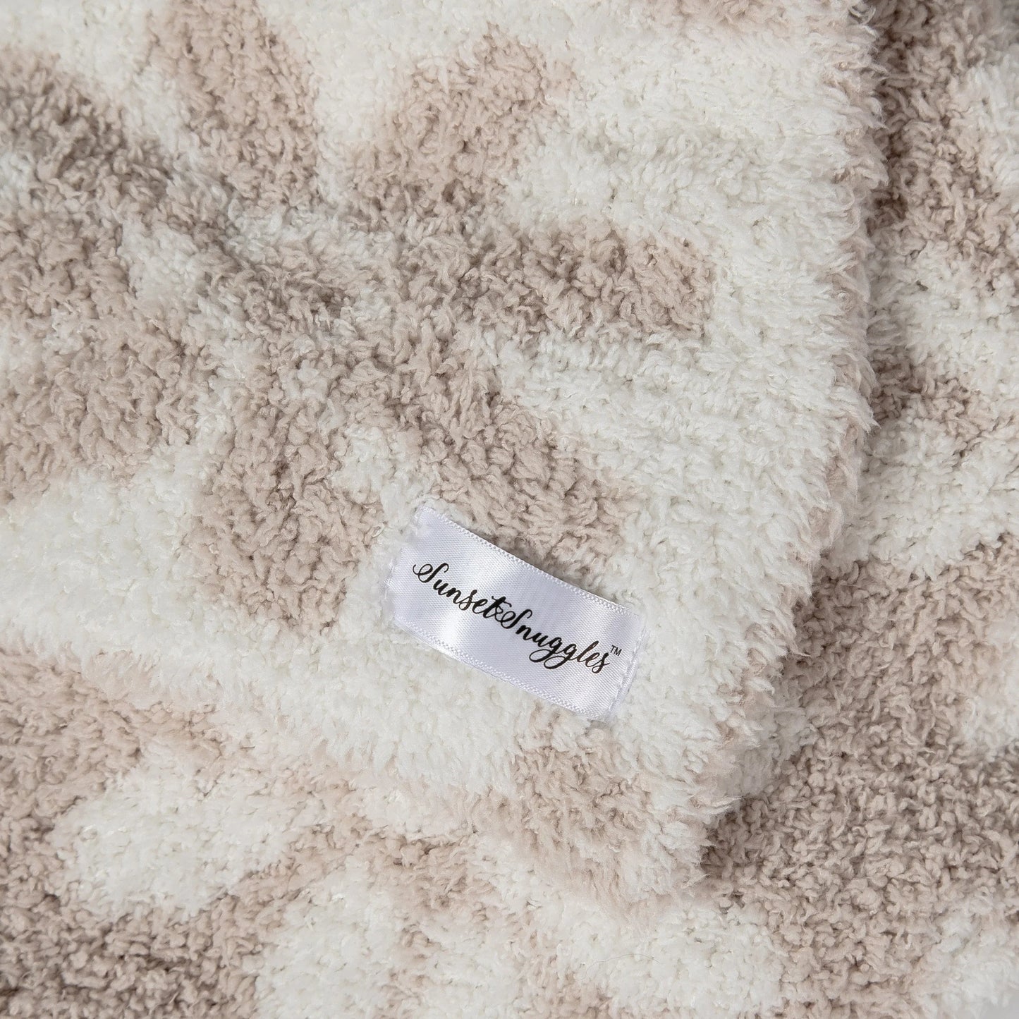 Errötende Beige und weiße Gänseblümchen-Druck Kleinkind-Decke