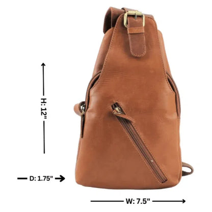 Premium Leather Sling Bag | Backpack | Crossbody Messenger Bag