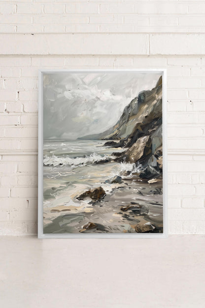 SCHATTIERTE UFER, Giclée auf gespannter Leinwand