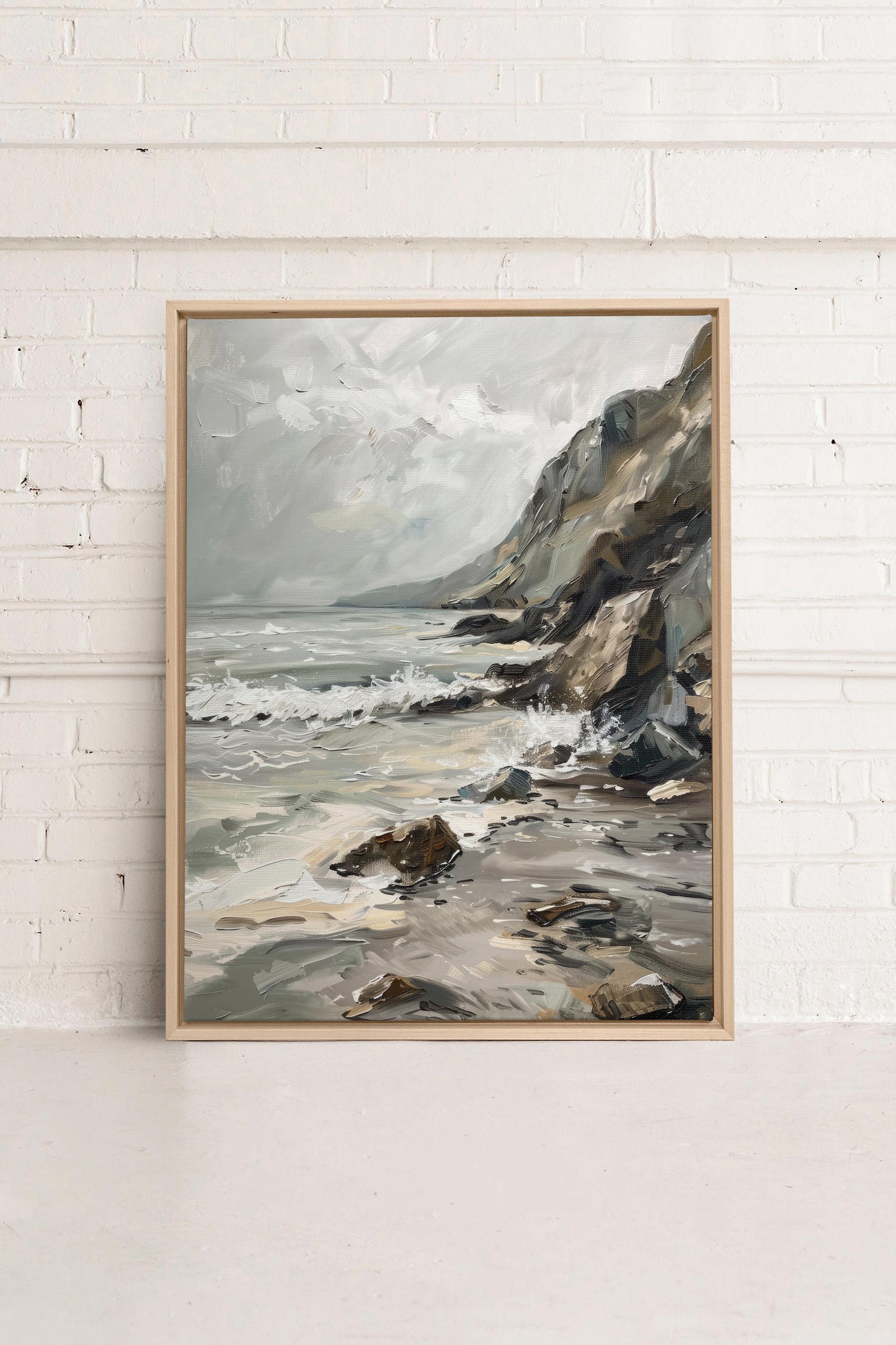SCHATTIERTE UFER, Giclée auf gespannter Leinwand