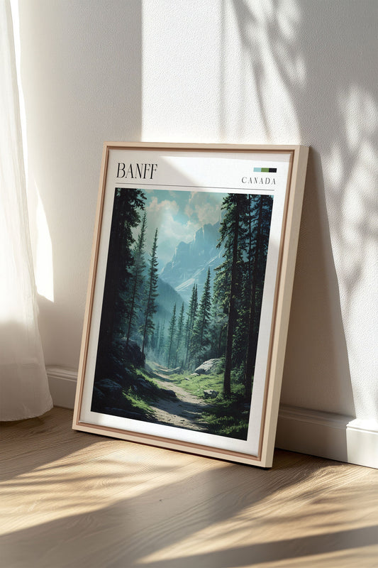 BANFF, Mixed Media auf gespannter Leinwand