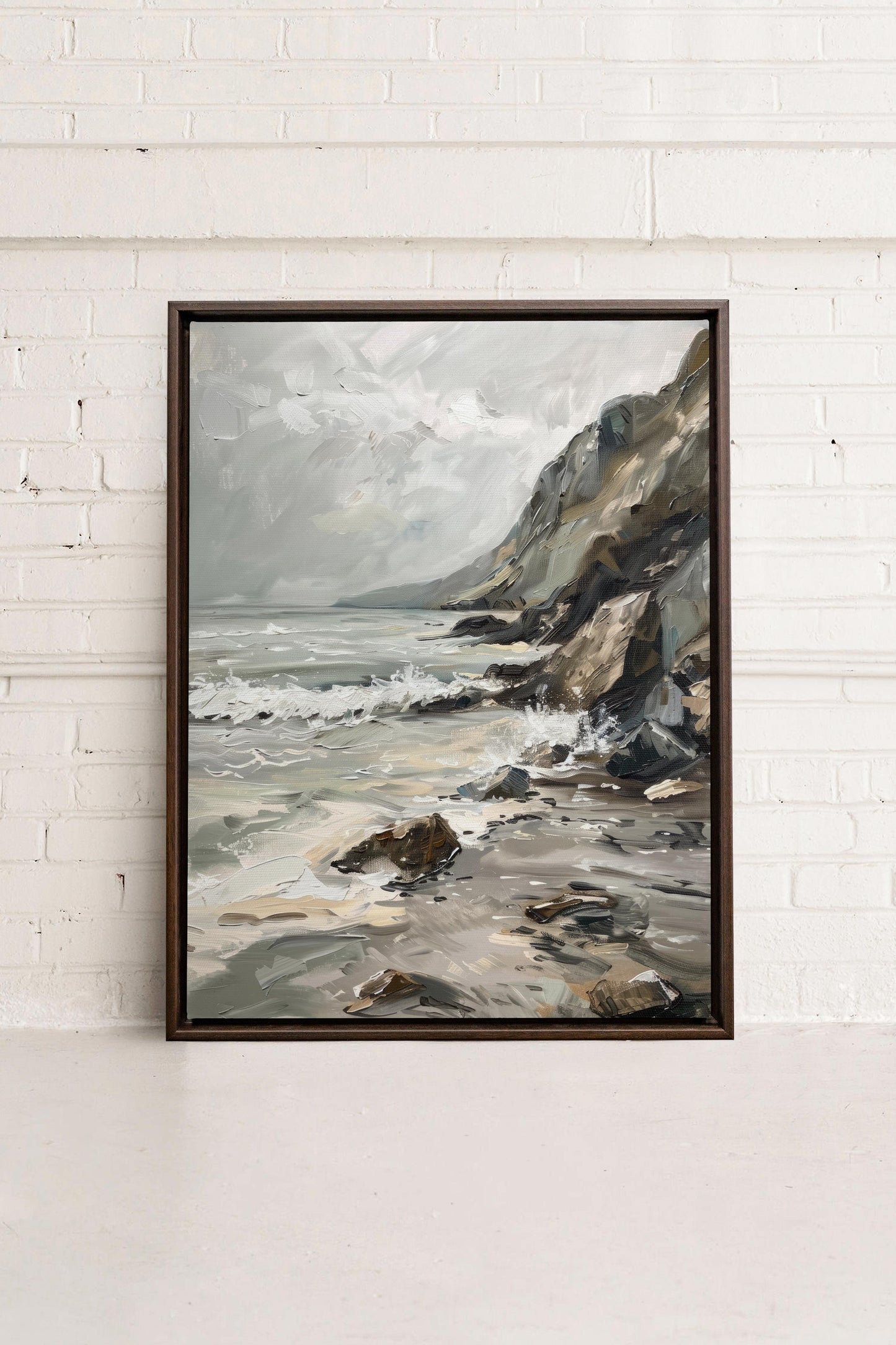 SCHATTIERTE UFER, Giclée auf gespannter Leinwand