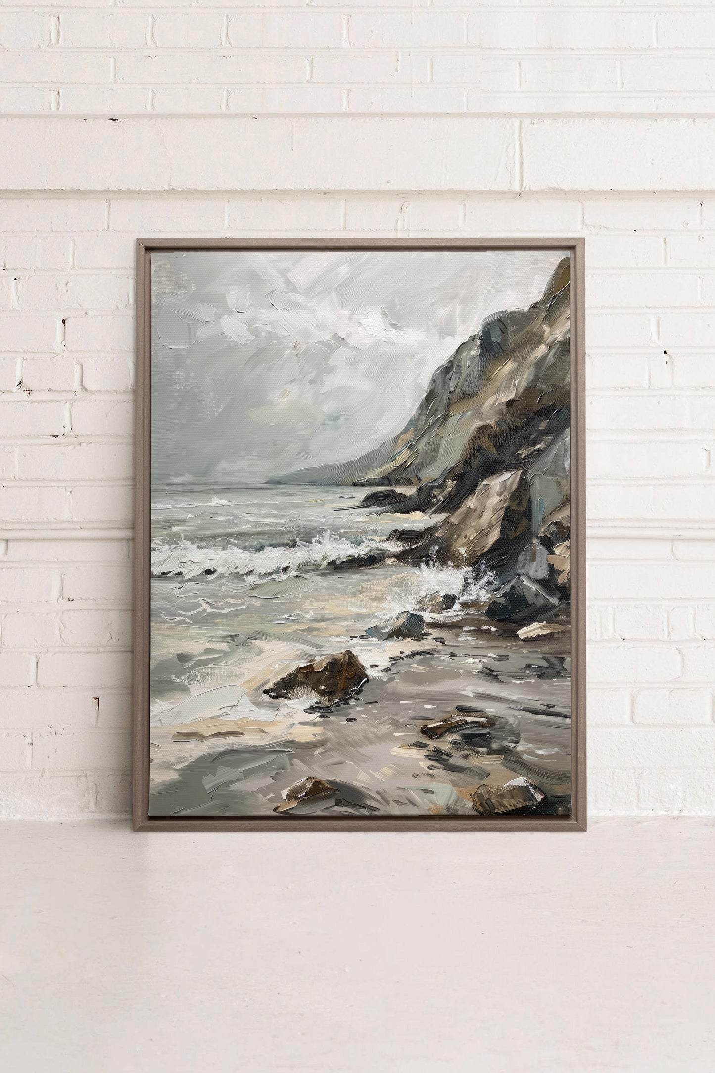 SCHATTIERTE UFER, Giclée auf gespannter Leinwand