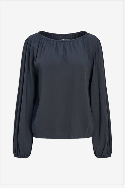 Women's Woven Boat-Neck Top