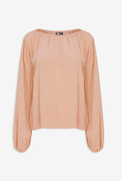 Women's Woven Boat-Neck Top