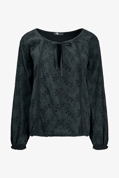 Women's Knit/Woven Combo Top